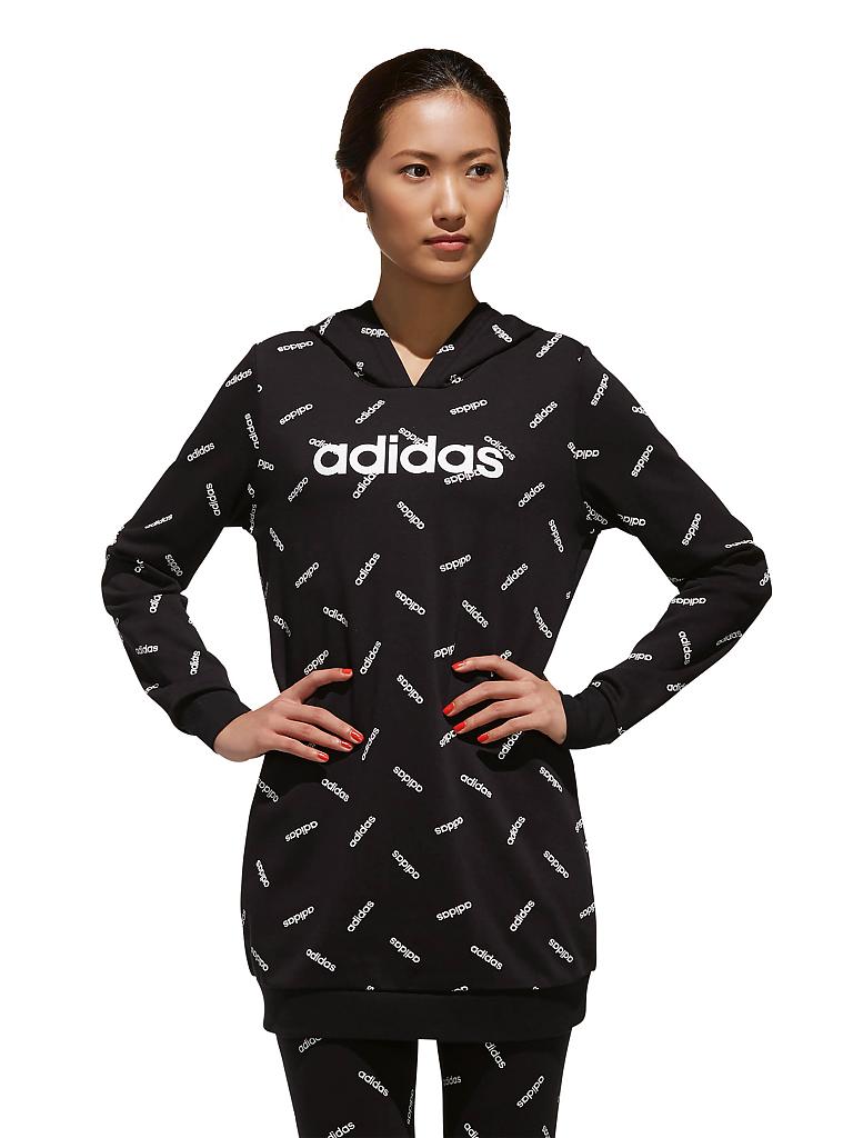 ADIDAS Damen Long Hoodie Graphic schwarz